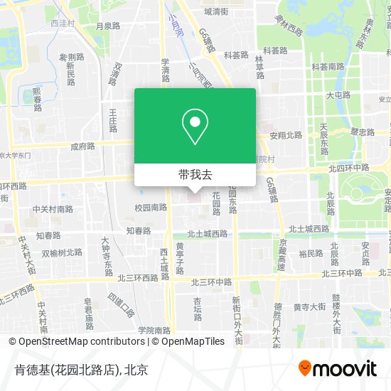肯德基(花园北路店)地图