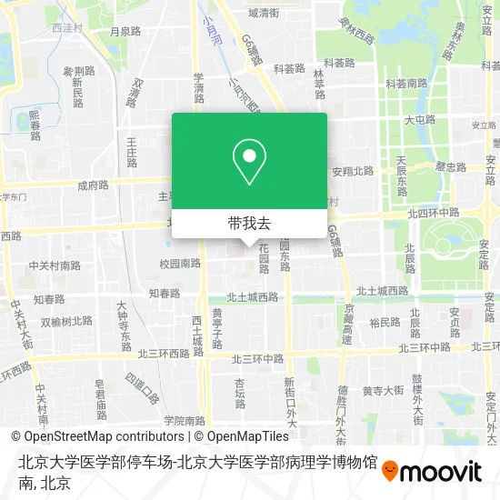 北京大学医学部停车场-北京大学医学部病理学博物馆南地图