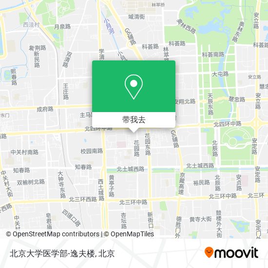 北京大学医学部-逸夫楼地图