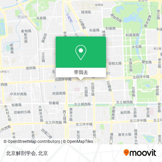 北京解剖学会地图