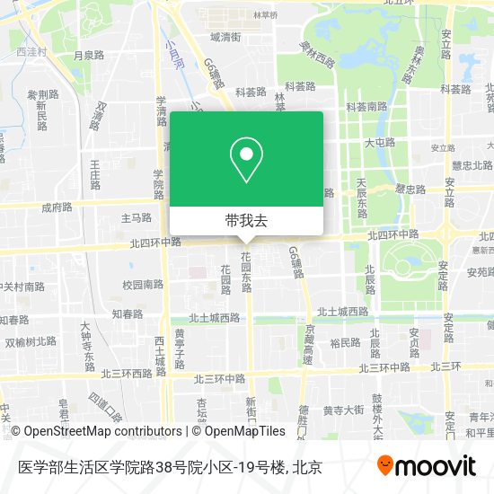 医学部生活区学院路38号院小区-19号楼地图