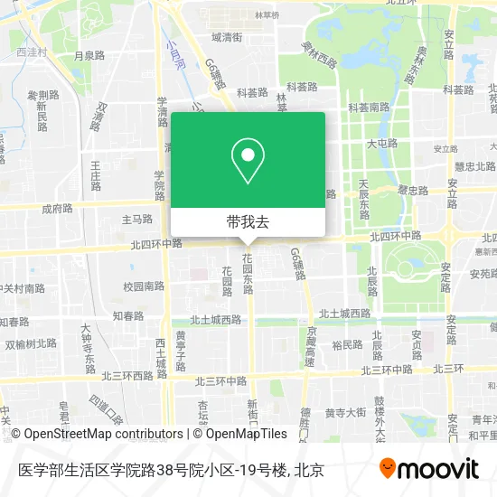 医学部生活区学院路38号院小区-19号楼地图