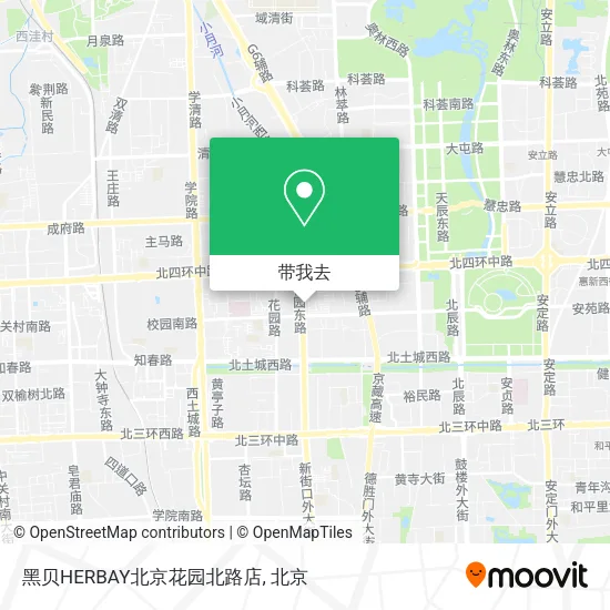 黑贝HERBAY北京花园北路店地图