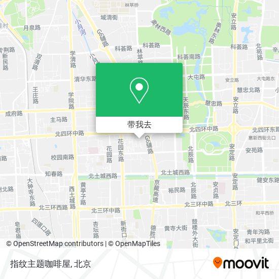 指纹主题咖啡屋地图