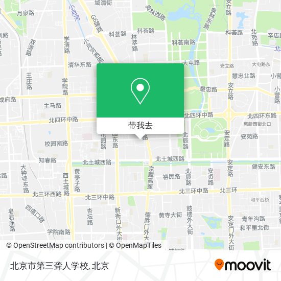 北京市第三聋人学校地图