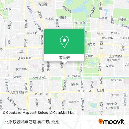 北京辰茂鸿翔酒店-停车场地图