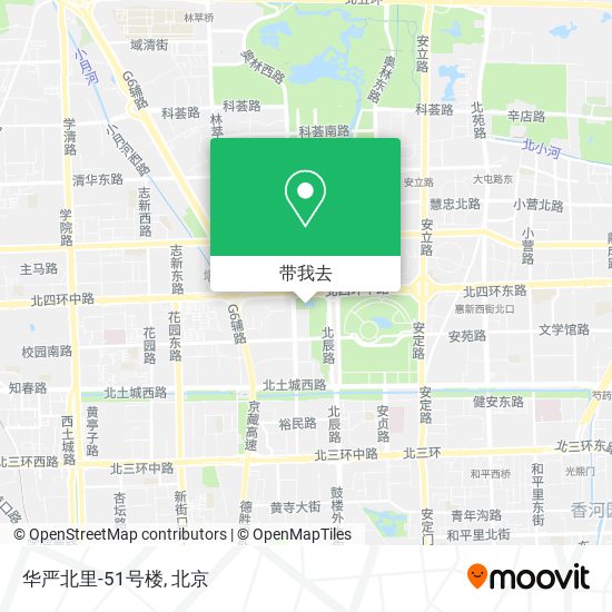 华严北里-51号楼地图
