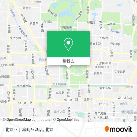 北京亚丁湾商务酒店地图