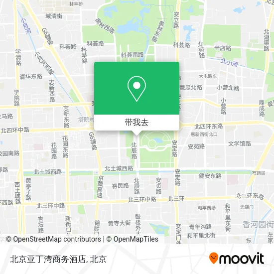 北京亚丁湾商务酒店地图