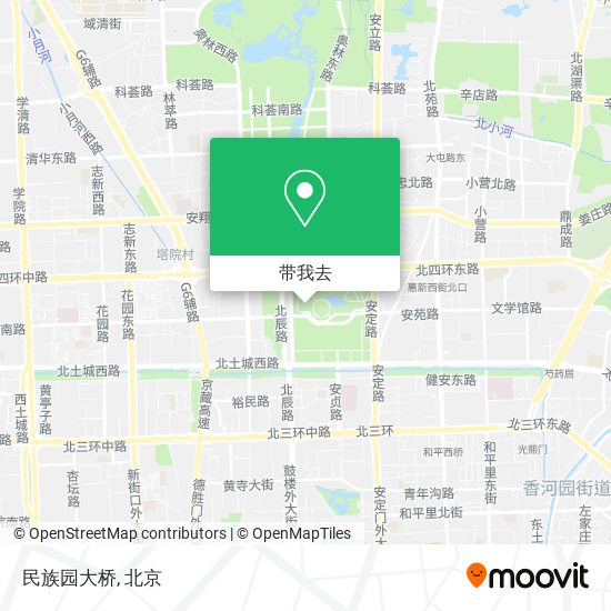 民族园大桥地图