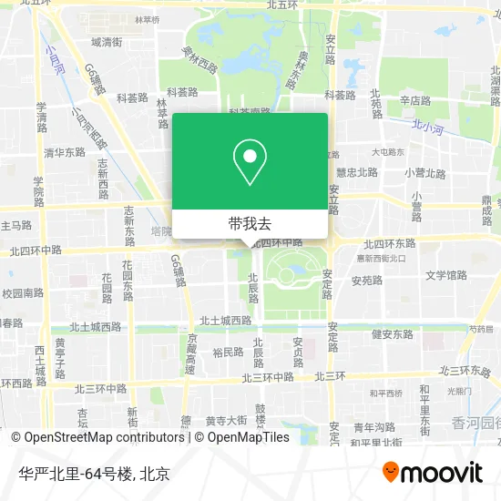 华严北里-64号楼地图