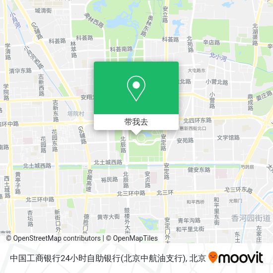 中国工商银行24小时自助银行(北京中航油支行)地图