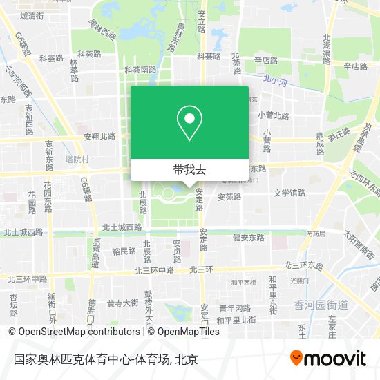 国家奥林匹克体育中心-体育场地图