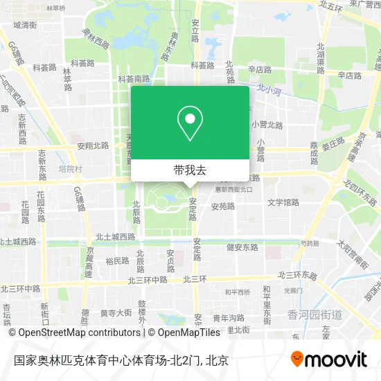 国家奥林匹克体育中心体育场-北2门地图