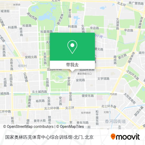 国家奥林匹克体育中心综合训练馆-北门地图