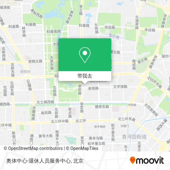 奥体中心-退休人员服务中心地图