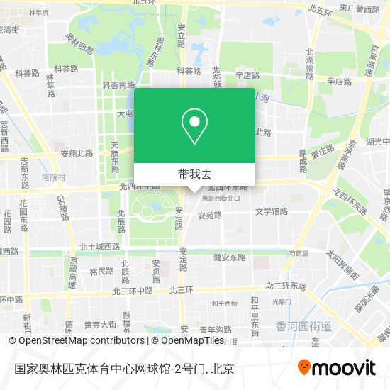 国家奥林匹克体育中心网球馆-2号门地图