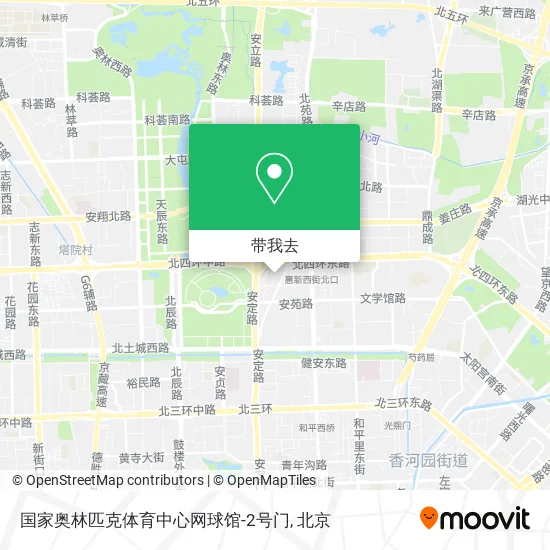 国家奥林匹克体育中心网球馆-2号门地图