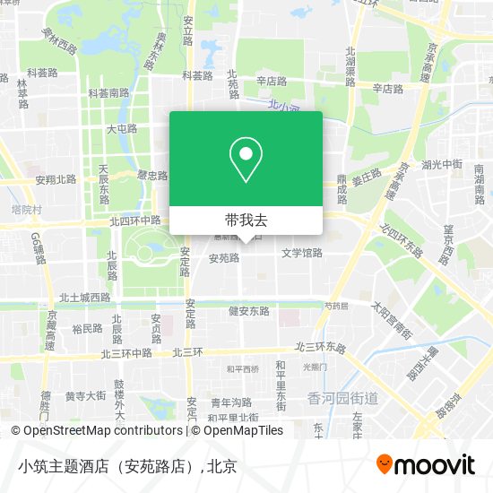 小筑主题酒店（安苑路店）地图