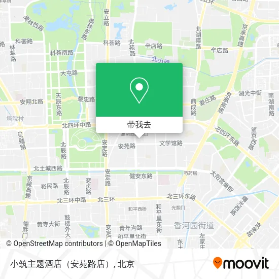 小筑主题酒店（安苑路店）地图