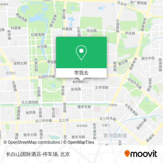 长白山国际酒店-停车场地图