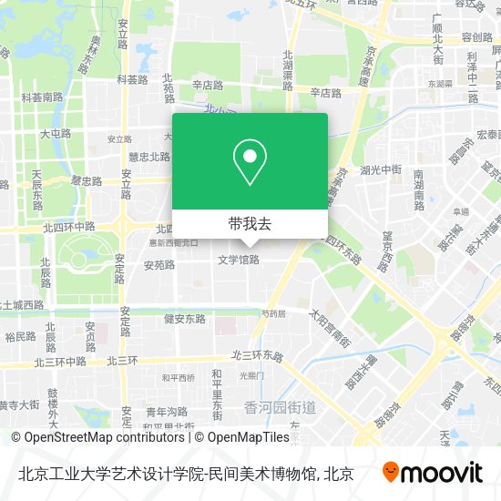 北京工业大学艺术设计学院-民间美术博物馆地图