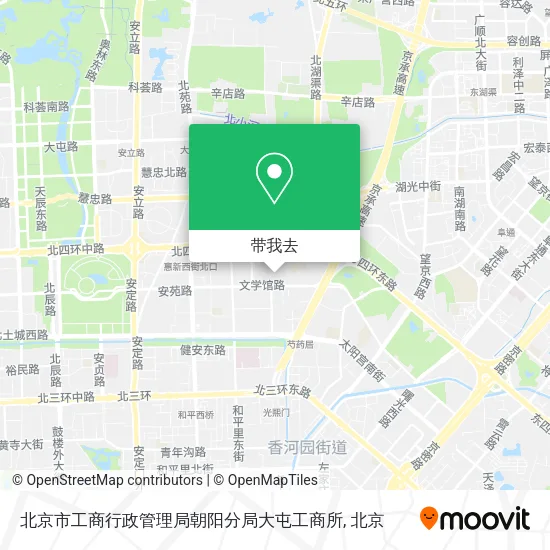 北京市工商行政管理局朝阳分局大屯工商所地图