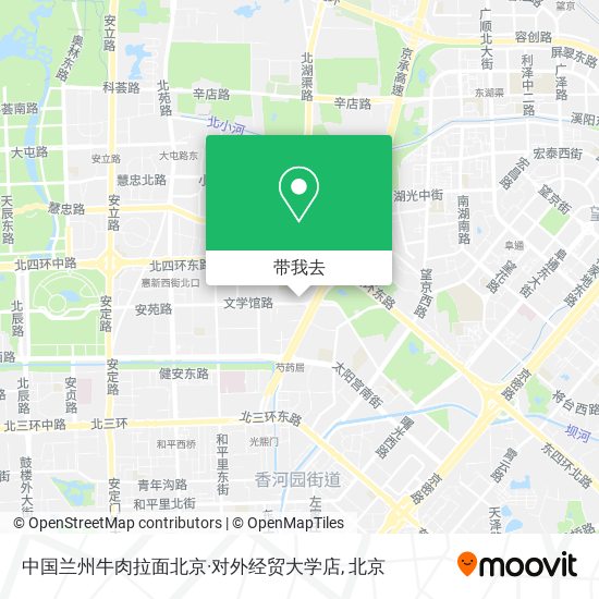 中国兰州牛肉拉面北京·对外经贸大学店地图