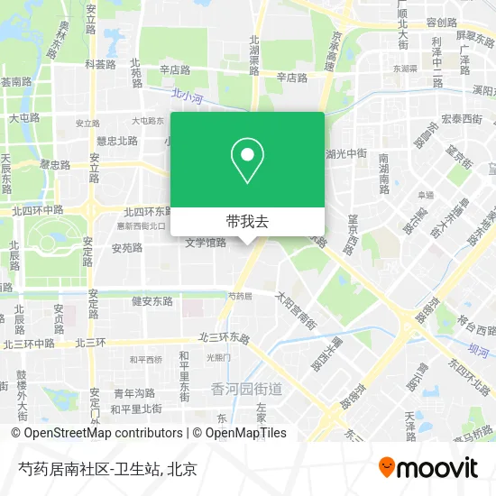 芍药居南社区-卫生站地图