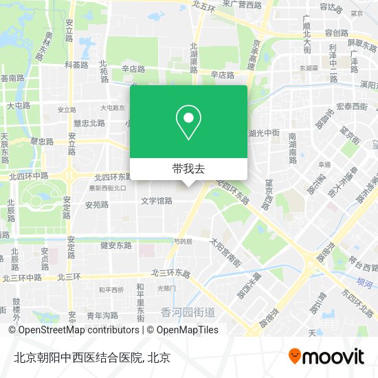 北京朝阳中西医结合医院地图