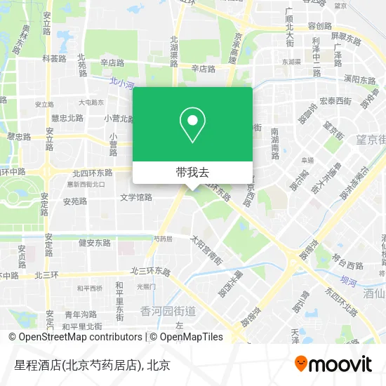 星程酒店(北京芍药居店)地图