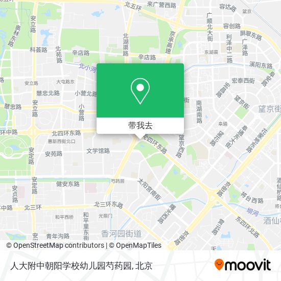 人大附中朝阳学校幼儿园芍药园地图