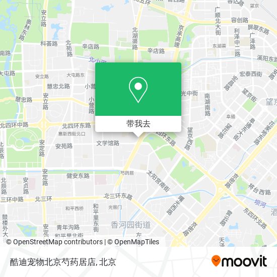 酷迪宠物北京芍药居店地图