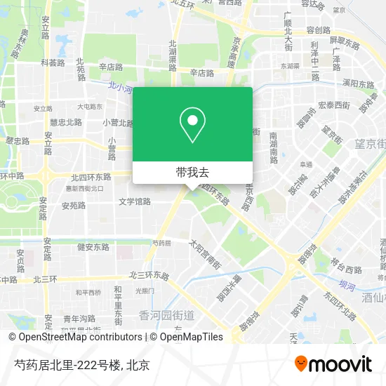 芍药居北里-222号楼地图