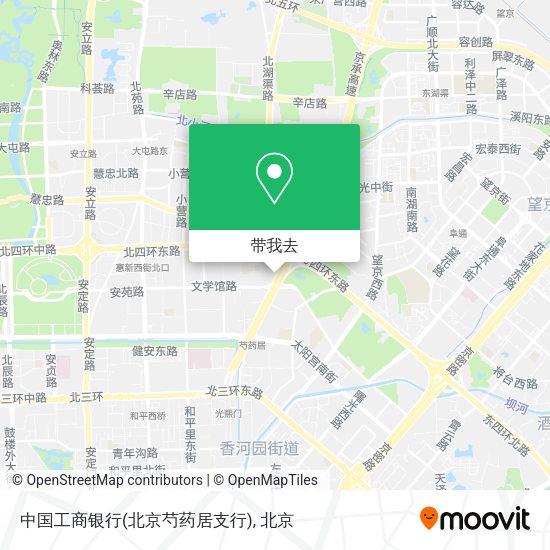 中国工商银行(北京芍药居支行)地图