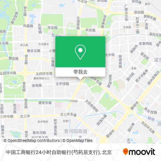 中国工商银行24小时自助银行(芍药居支行)地图