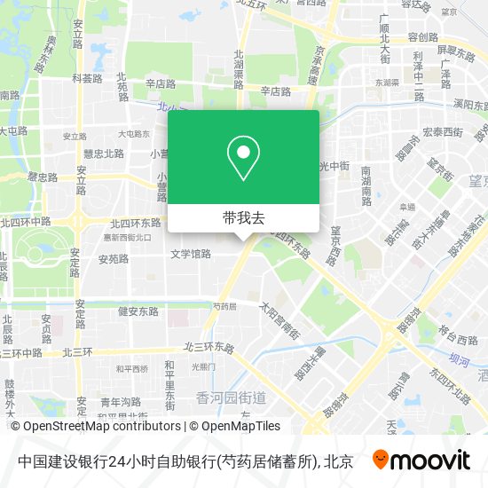 中国建设银行24小时自助银行(芍药居储蓄所)地图