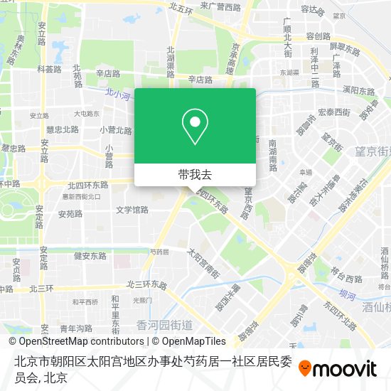 北京市朝阳区太阳宫地区办事处芍药居一社区居民委员会地图