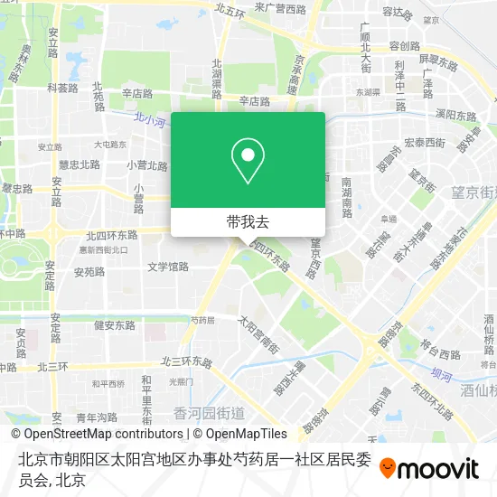 北京市朝阳区太阳宫地区办事处芍药居一社区居民委员会地图