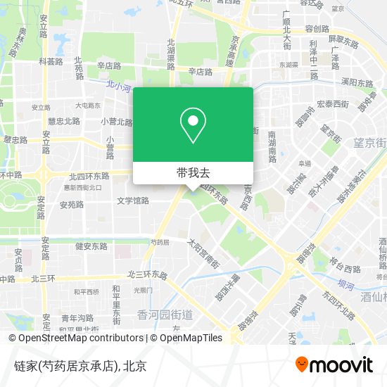 链家(芍药居京承店)地图