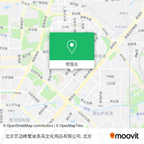 北京艺达峰繁迪美高文化用品有限公司地图