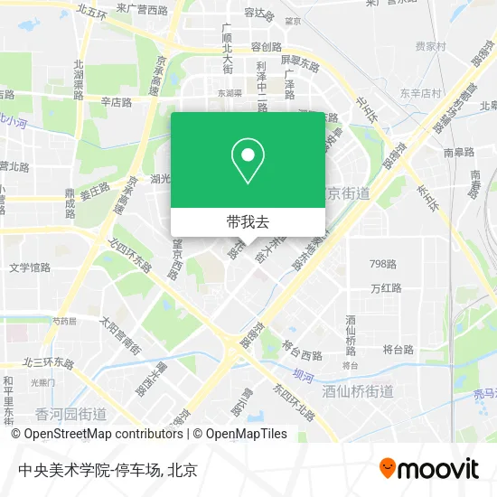 中央美术学院-停车场地图
