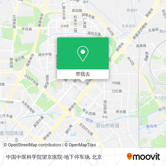 中国中医科学院望京医院-地下停车场地图