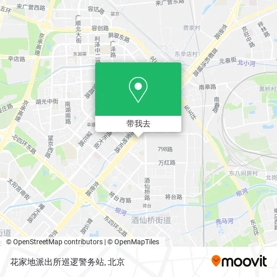 花家地派出所巡逻警务站地图