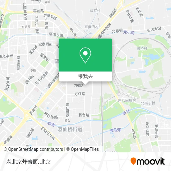 老北京炸酱面地图