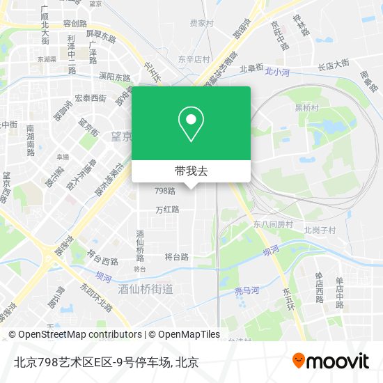 北京798艺术区E区-9号停车场地图