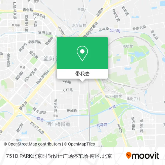 751D·PARK北京时尚设计广场停车场-南区地图
