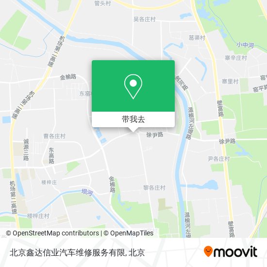 北京鑫达信业汽车维修服务有限地图