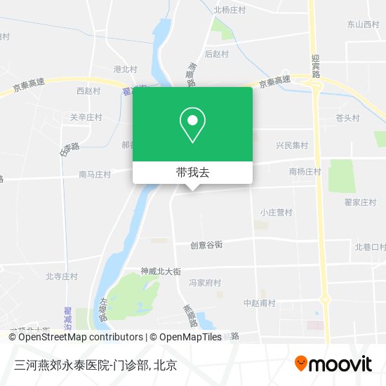 三河燕郊永泰医院-门诊部地图