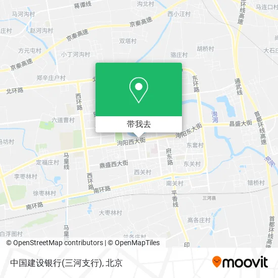 中国建设银行(三河支行)地图